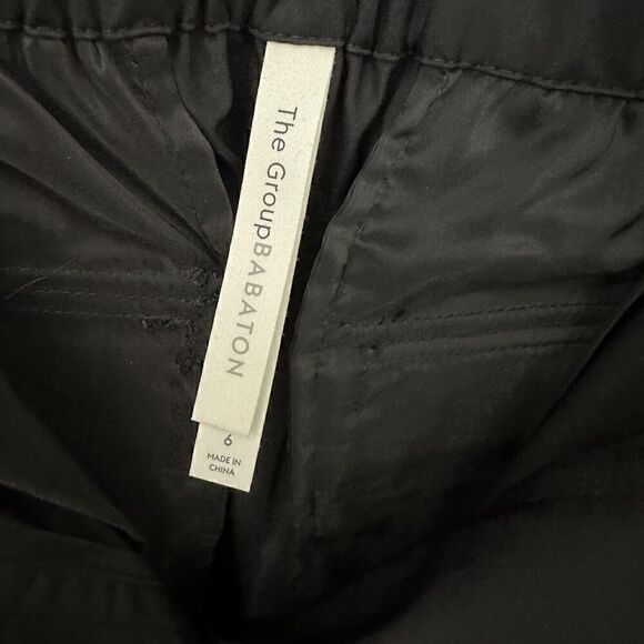 NWT Group Babaton Aritzia Emerson Pants Women's Parachute Black 6 - Picture 9 of 11